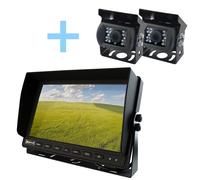 Kit Caméra De Parking Yatek Composé D'un Écran 10.1' Ahd 1080p + 2 Caméras De Recul Pour Le Parking Yatek 1080p