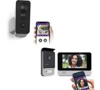 Caméra de surveillance Philips Kit Caméra extérieure motorisée et connectée View + Visiophone filaire connecté Philips Connect 2 -