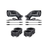 Kit Caméra Recul Caméra AHD 1080P À Bras Long Conception Zone Miroir Côté Gauche Droit pour Camion Robuste Bus Voiture RV Commerciale(LP666 RP666 Cable x4)