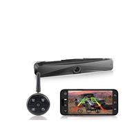 Kit Caméra Recul Caméra D'énergie Solaire sans Fil WiFi 5G HD 1080P avec Licence Arrière/Avant avec Batterie 4800mAh Intégrée pour Voiture Van Camping-Car