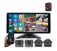 Kit Caméra Recul DashCam 10.36 Pouces, Navigation GPS, sans Fil, Android, Angles Morts, Moniteur D'enregistrement DVR BSD, Caméra IR(None,Monitor add 651 78K)
