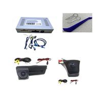 Kit Caméra Recul Kit Caméra D'aide À Marche Arrière pour A1 8X, pour Sportback 2011-2018, Écran d'origine, Plug Play HD Recul Avant pour Stationnement(3 Front Rear Can,MT)