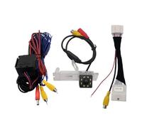 Kit Caméra Recul pour Clio 4 IV MK3 MK4 2012-2018 Fisheye Trajectoire Dynamique HD Caméra Recul Voiture pour Écran d'origine(8LED,Fixed)