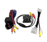 Kit Caméra Recul pour Mazda pour Demio 2 pour Mazda2 Hatchaback 2014-2019 Fisheye Trajectoire Dynamique Voiture Vue Arrière Caméra De Recul Écran d'origine(8LED,Fixed)