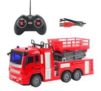 Kit camion de pompier - Collection de véhicules d'urgence interactifs, véhicules de sauvetage à friction | Voitures éducatives intérieures et extérieures, cadeau amusant et imaginatif pour tout