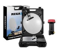 Kit Camping Car - MEGASAT - Parabole 35 CM - LNB Single 0,1dB - Câble Coaxial 10m - Garantie Fabricant