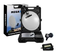 KIT CAMPING CAR PARABOLE 35 CM + LNB SINGLE + POINTEUR + FICHES F + CÂBLE