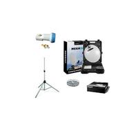 Kit Camping Car Parabole 35 Cm + Trepied + Lnb + Câble 10M + Boussole Hd Me