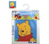 Kit canevas 12x12cm Disney - Winnie l'ourson - Gros trous enfants MULTICOLORE