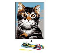 Kit canevas 18 x 14 cm Margot Canevas modèle chat