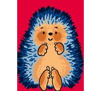 Kit Canevas Blanc Hérisson 20x25 Cm 100% Coton