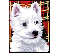 Kit Canevas Blanc Westie 20x25cm