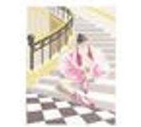 Kit canevas complet 15x20cm Danseuse dans escalier point broderie MULTICOLORE G