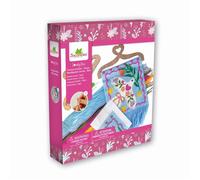 Kit canevas créatif - SYCOMORE - Lovely Box Canevas Oiseau - Suspension bois - Fils coton