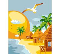 Kit Canevas Enfant 25x20 Plage