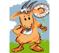 Kit Canevas Enfant Chèvre 20x25cm