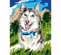 Kit Canevas Husky 25x30cm