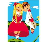 Kit Canevas Les Amours 25x30cm