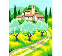 Kit Canevas Les Oliviers 20x25cm
