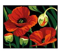 Kit Canevas Margot Coquelicots 20x25 cm