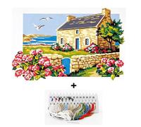 Kit canevas modèle maison bretonne 30 x 40 cm Seg de Paris