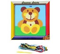 Kit canevas Nounours ourson 15 x 15 cm gros trous