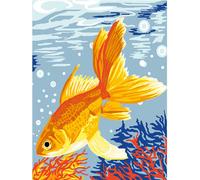 Kit Canevas Poisson Exotique 25x30cm
