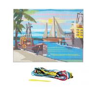Kit Canevas Port de Pêche 15 x 20 cm