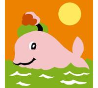 Kit Canevas Soudan Baleine 25x25cm