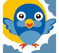 Kit Canevas Soudan Blanc Oiseau Bleu 20x20cm