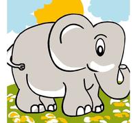 Kit Canevas Soudan Elephant 20x20cm