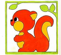 Kit Canevas Soudan Enfant Ecureuil - Mrck1435103