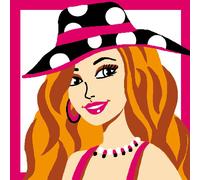 Kit Canevas Soudan Fashionista 25x25 Cm