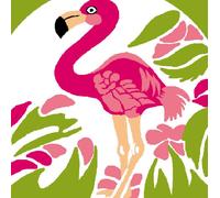 Kit Canevas Soudan Flamand Rose 25x25cm
