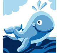 Kit Canevas Soudan La Baleine 25x25 Cm