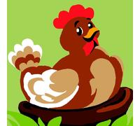 Kit Canevas Soudan La Poule 20x20cm