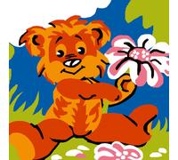 Kit Canevas Soudan Ourson 25x25cm