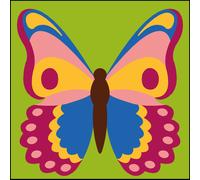 Kit Canevas Soudan Papillon 20x20 Cm