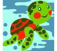 Kit Canevas Soudan Tortue 25x25cm
