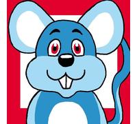 Kit Canevas Soudan Une Souris Bleu 25x25 Cm