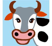 Kit Canevas Soudan Vache 25x25cm