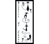 Kit Canevas Tableau Histoire De Chats