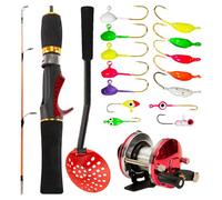 Kit Canne à Pêche Combo,Ensemble de Pêche Télescopique Portable pour Voyage | Ensemble Complet d'Équipement Spincast Portable avec Installation Facile pour Les Pêcheurs Débutants Adultes