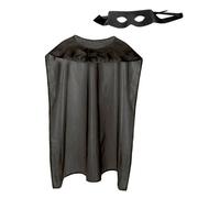 Boland 71051 Costume de super-héros pour adulte, taille unique, noir, Superman, Hero, Batman, Fête à thème, Carnaval