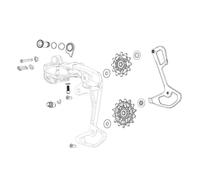 KIT CAPOTS CORPS DÉRAILLEUR SRAM RED XPLR AXS SUP/INF - 710845912184