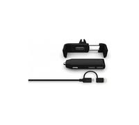Kit Car Deluxe Chargeur + Support auto + Câble Noir