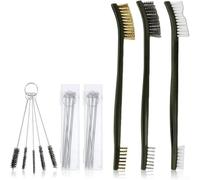 Kit Carburateur 20 Aiguilles 5 Brosses Durables | 20 aiguilles précises, 5 brosses nylon, 3 doubles faces, nettoyage approfondi des jets