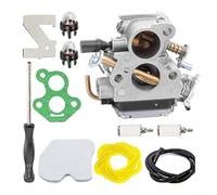 Kit carburateur compatible avec tronçonneuses HS 235 235E 236 240 240E 120 et CS2234 CS2238 Pièces de rechange avec filtre à air, joint d'étanchéité et outils de conduite de carburant