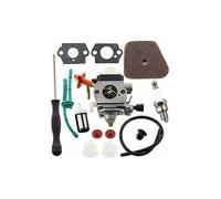 Kit carburateur complet pour tronçonneuses Stihl FS/HL/HT/KM/SP 87-130,Inclut filtre à air + tuyau essence,Compatibilité garantie
