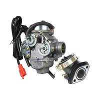 Kit Carburateur Ensemble Carburateur Et Starter Pour Scooter Pour PD24J 24 Mm GY6 125 Cc 150 Cc, Quad, Kart, 4 Temps(B)